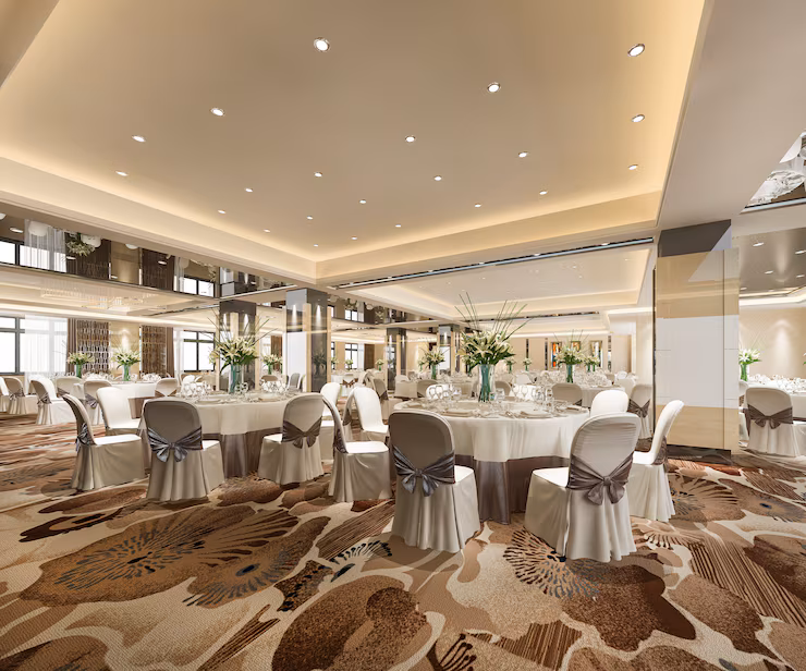 Modern banquet hall and conference room